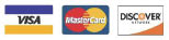 Visa, MasterCard and Discover accepted